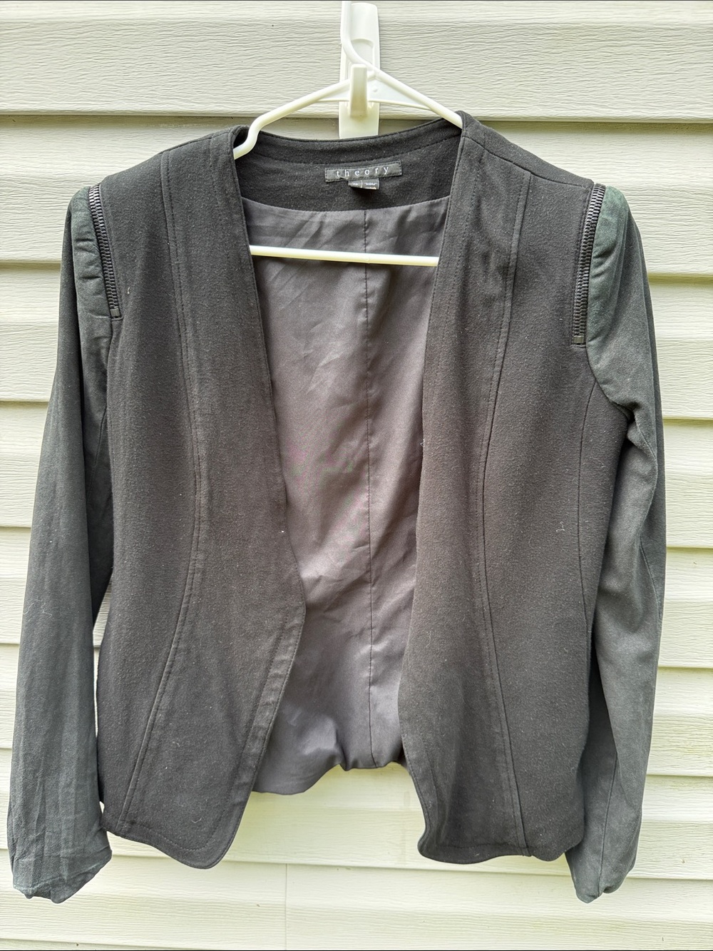 Theory | Yaisa Classical Leather Jacket size P Extra Extra Small